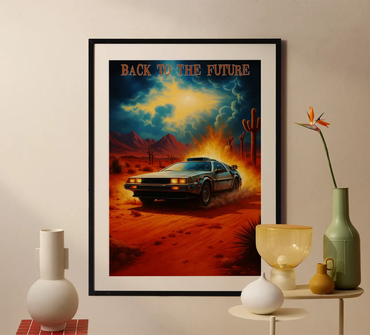 back to the future movie art repainting hahnemühle by inaras