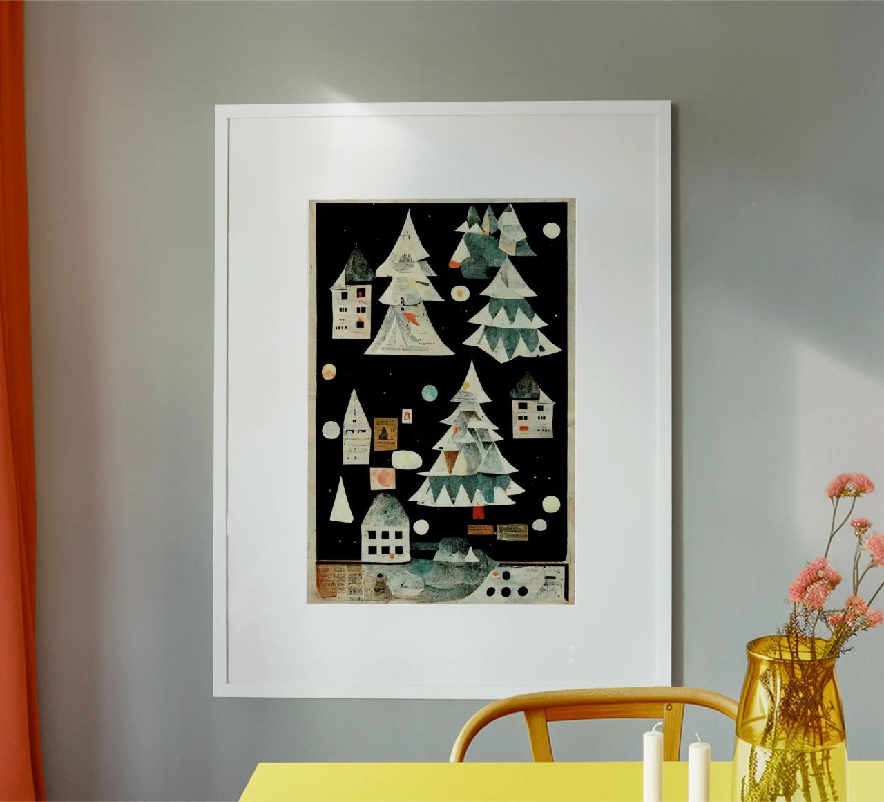 Little Winter Village Poster von treechild
