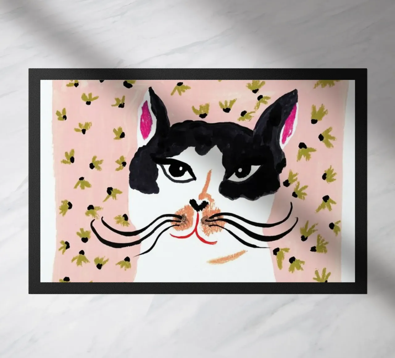 Cat Portrait deurmat van Atelier Mave