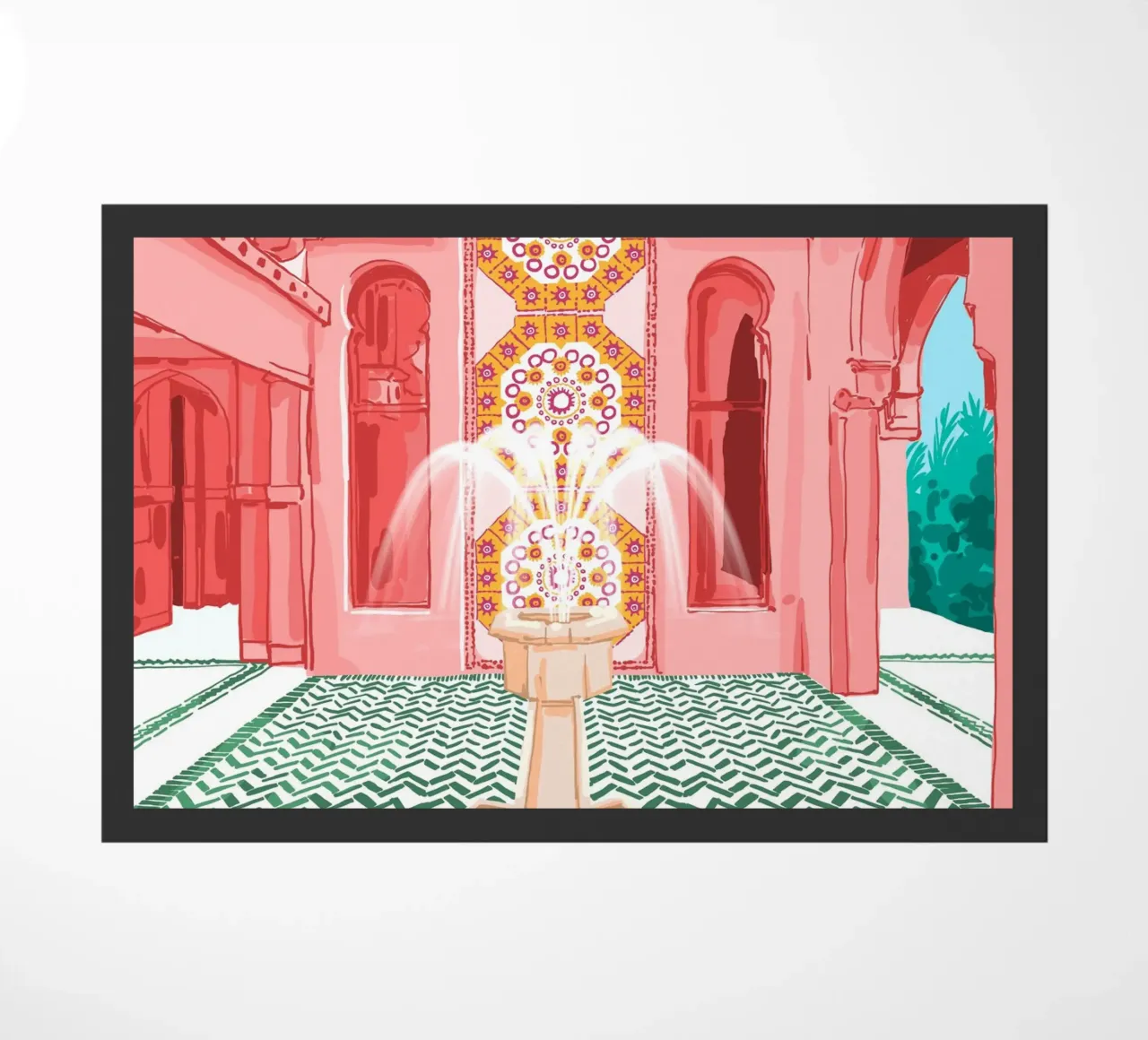 Blush Palace architecture doormat by 83oranges