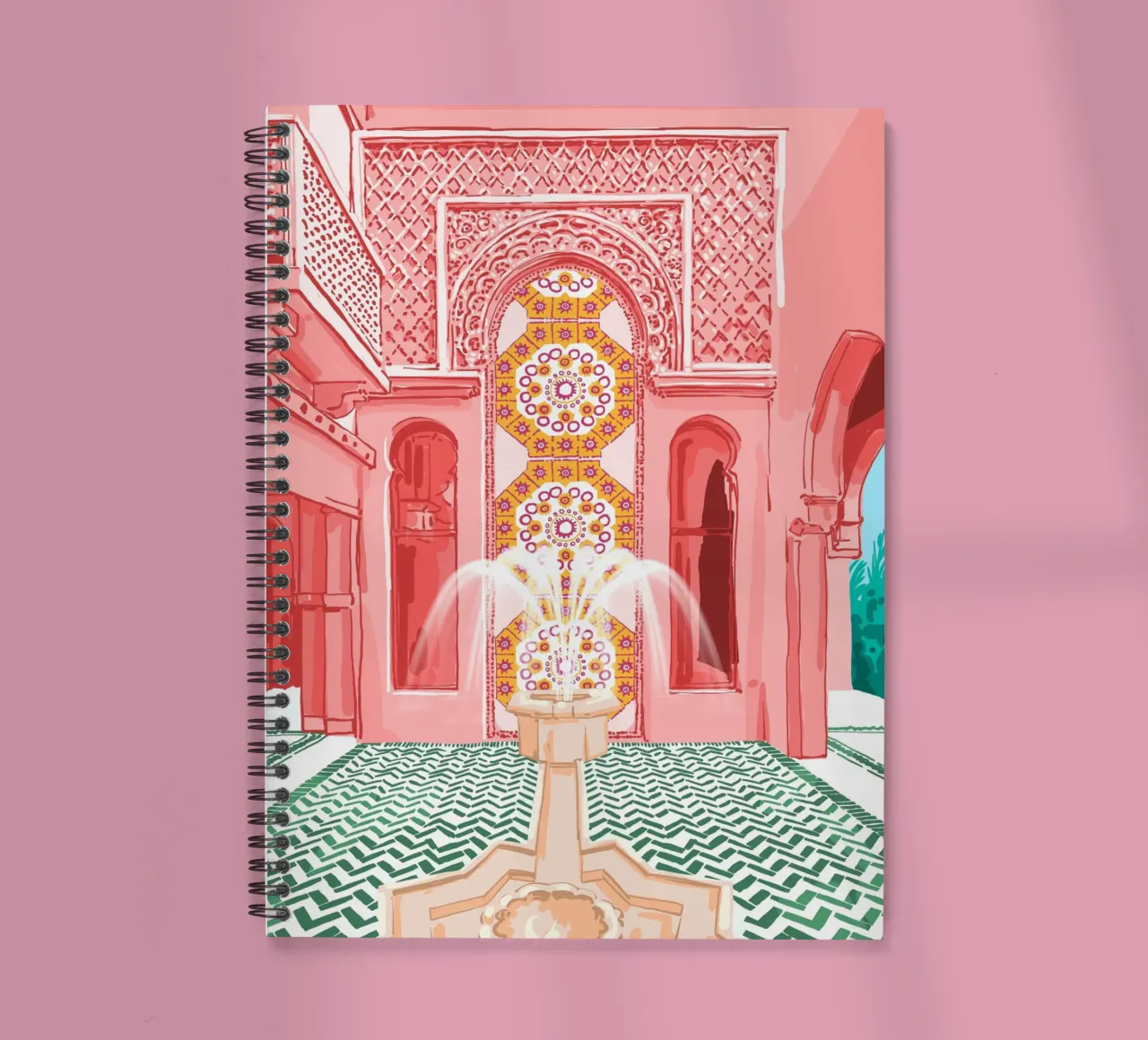 Blush Palace architecture spiral notebook by 83oranges
