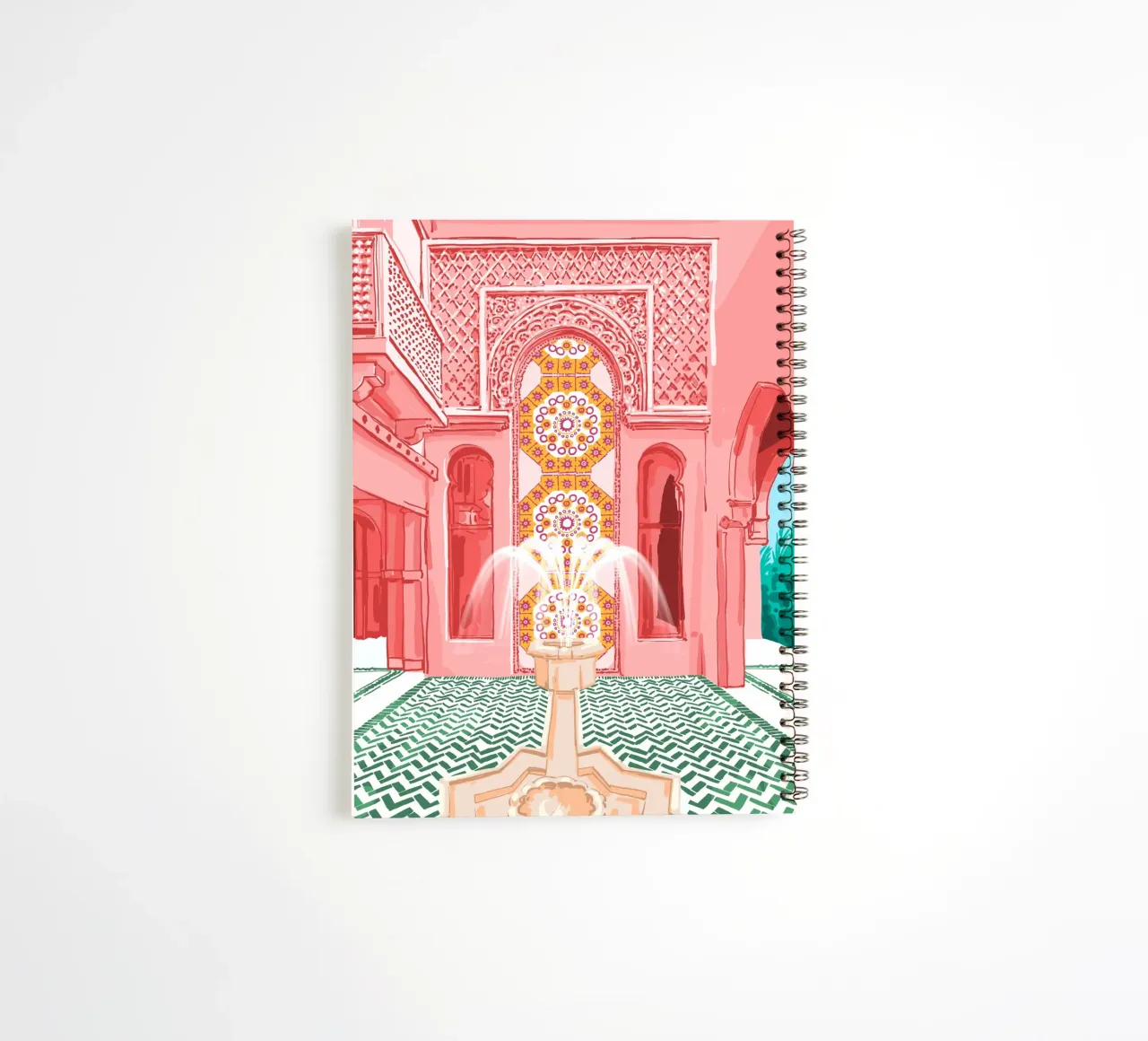Blush Palace architecture spiral notebook by 83oranges