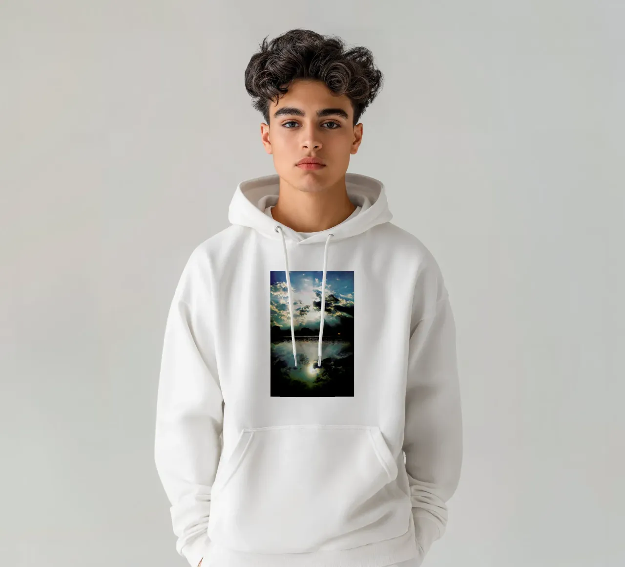 The Rays felpa con cappuccio da Angelo Cerantola