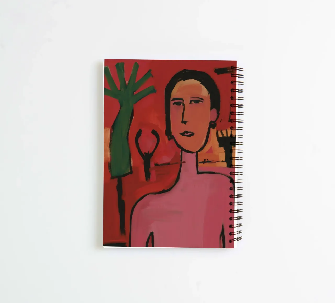 Ethereal Palm Reflection spiral notebook by Pake Nebula