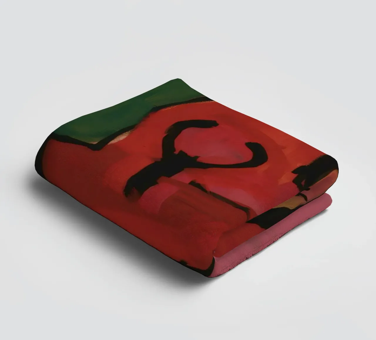 Ethereal Palm Reflection towel by Pake Nebula