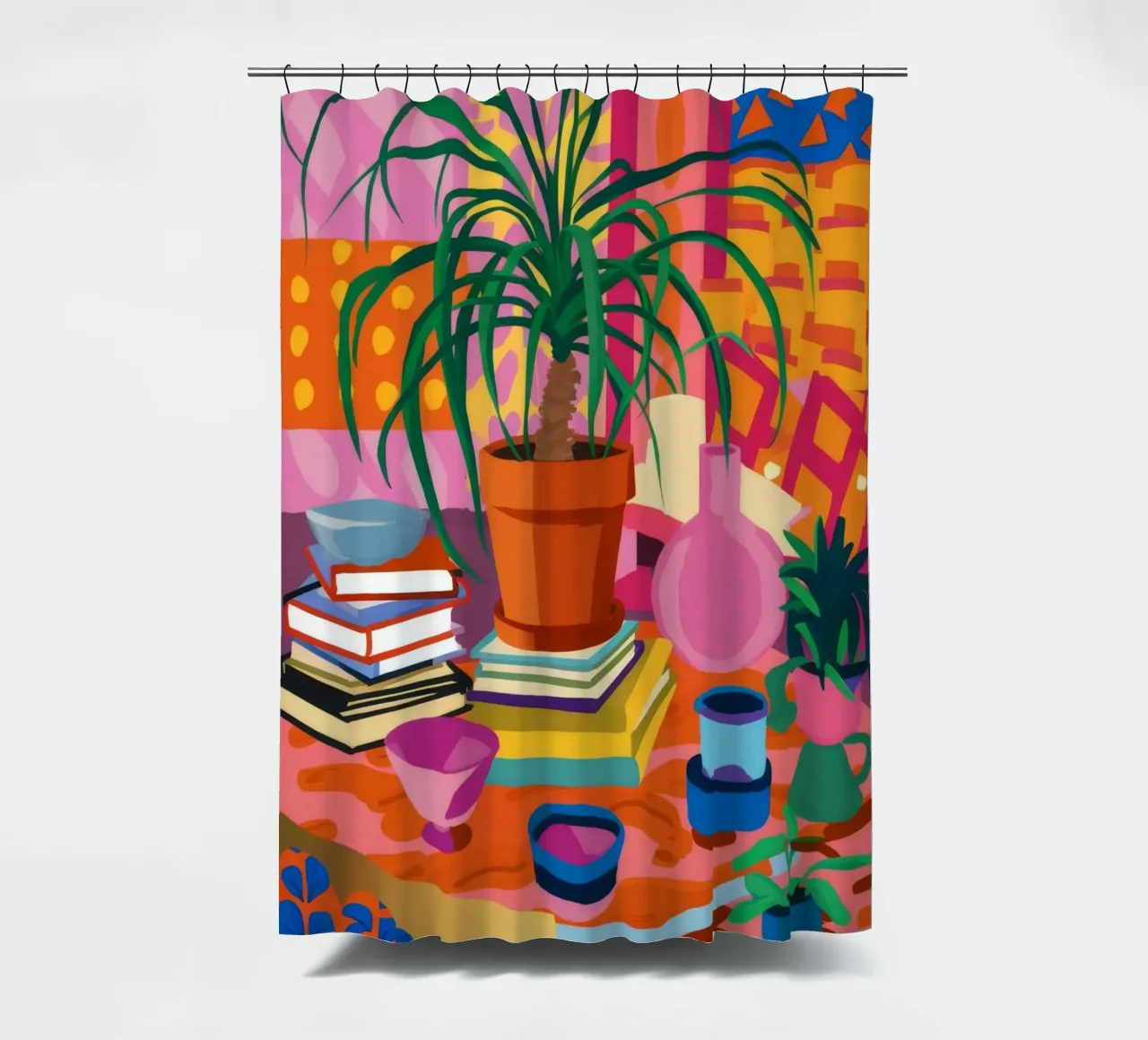 Bohemian Reading Nook shower curtain by Pake Nebula