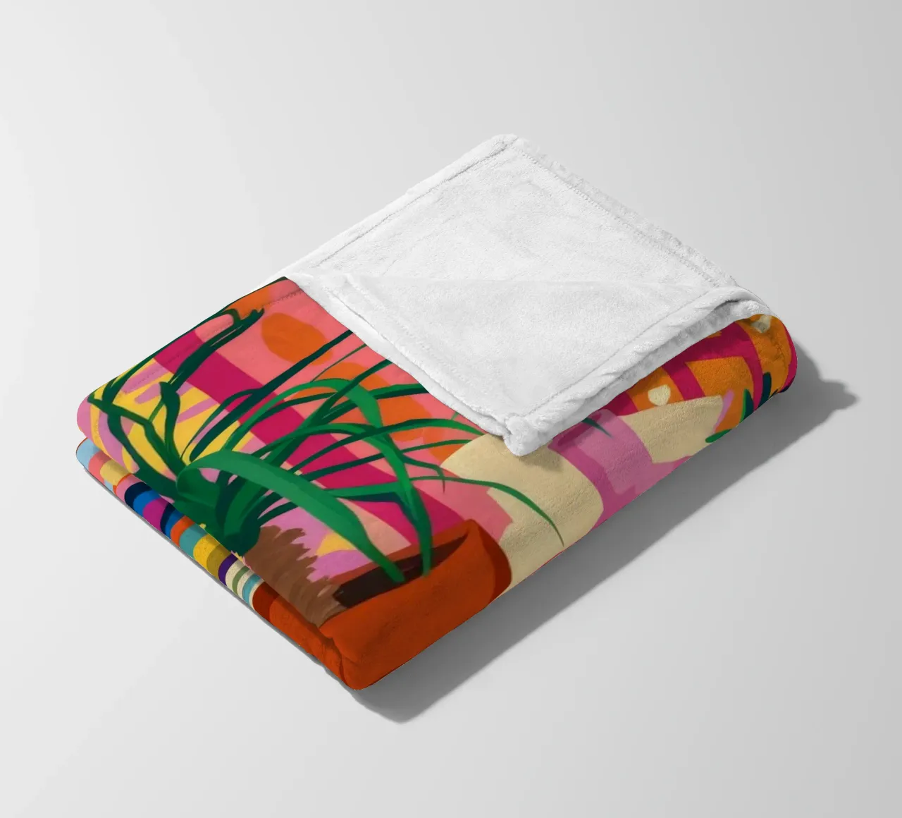 Bohemian Reading Nook fleece blanket by Pake Nebula