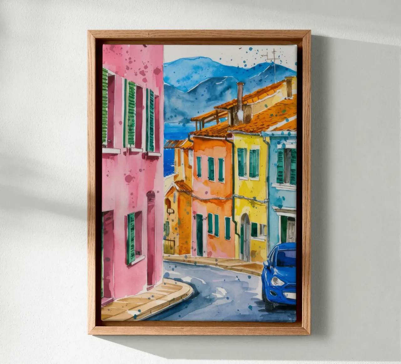Vibrazione di Citrus Lane tela con Cornice a cassetta da Pake Nebula