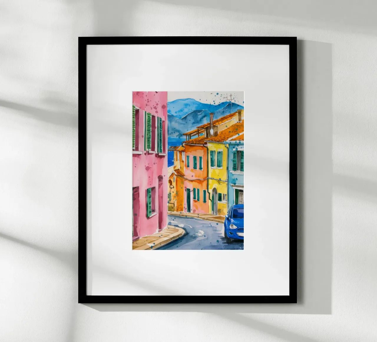 Vibrazione di Citrus Lane poster con telaio in plastica da Pake Nebula