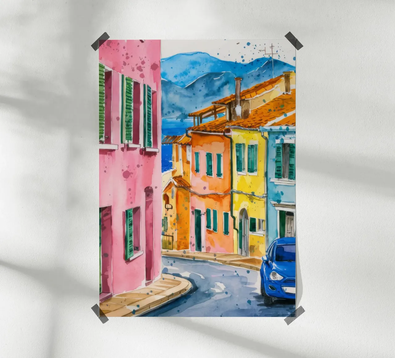 Vibrazione di Citrus Lane poster con telaio in plastica da Pake Nebula