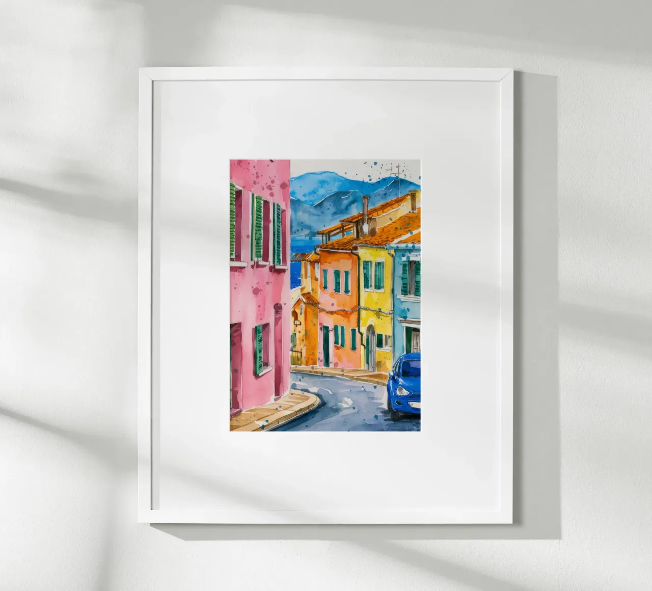 Vibrazione di Citrus Lane poster con telaio in plastica da Pake Nebula