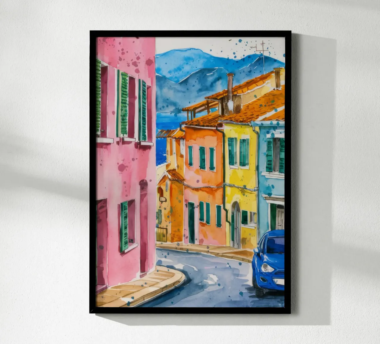Vibrazione di Citrus Lane poster con telaio in plastica da Pake Nebula