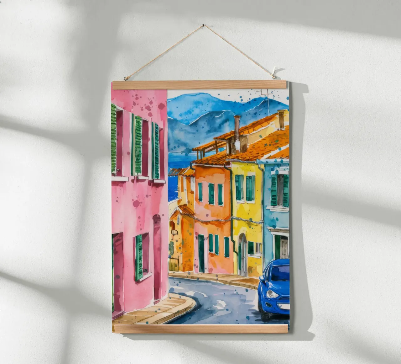 Vibrazione di Citrus Lane poster con telaio in plastica da Pake Nebula