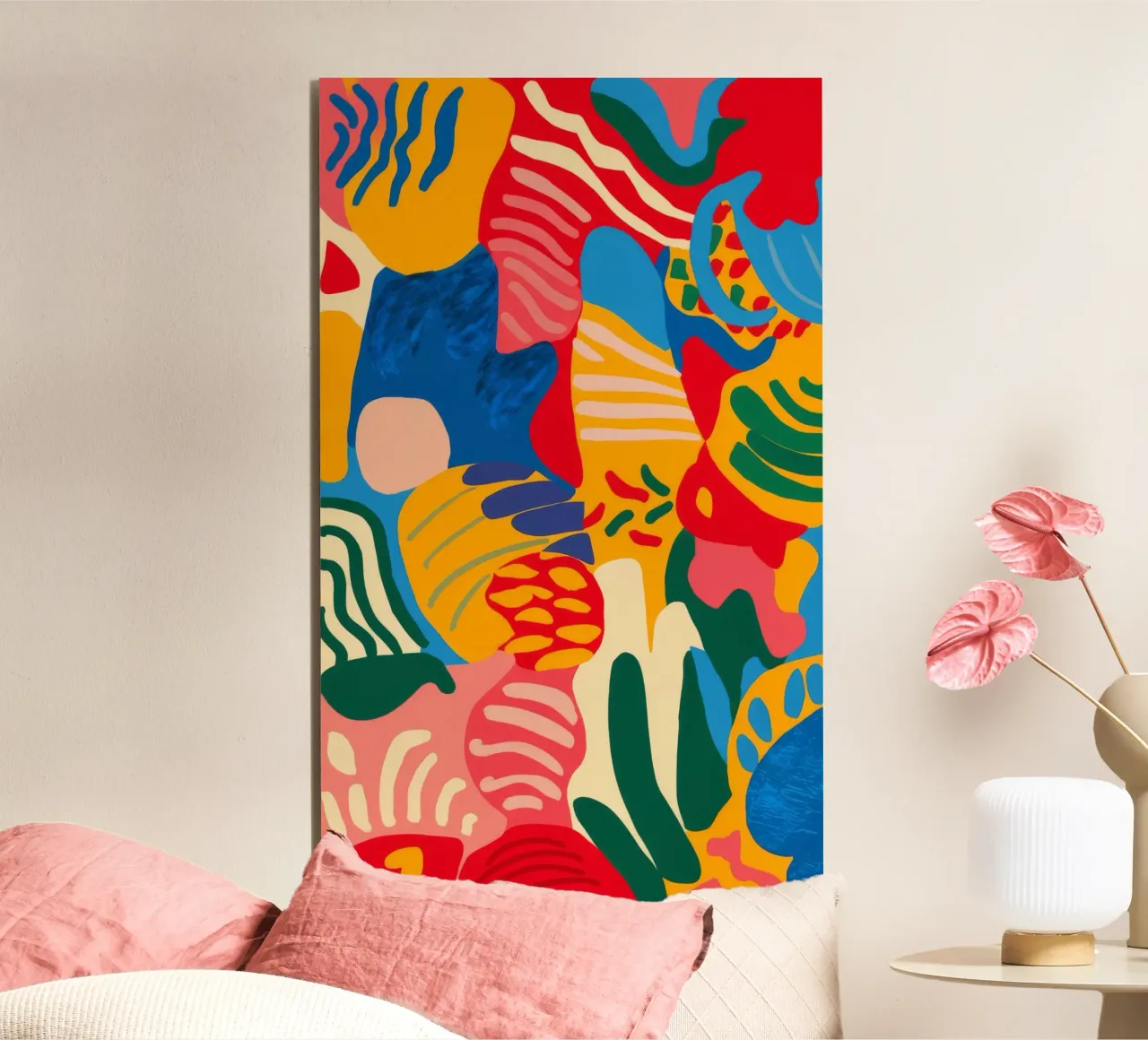 Abstract Coral Bloom alu-dibond by Pake Nebula