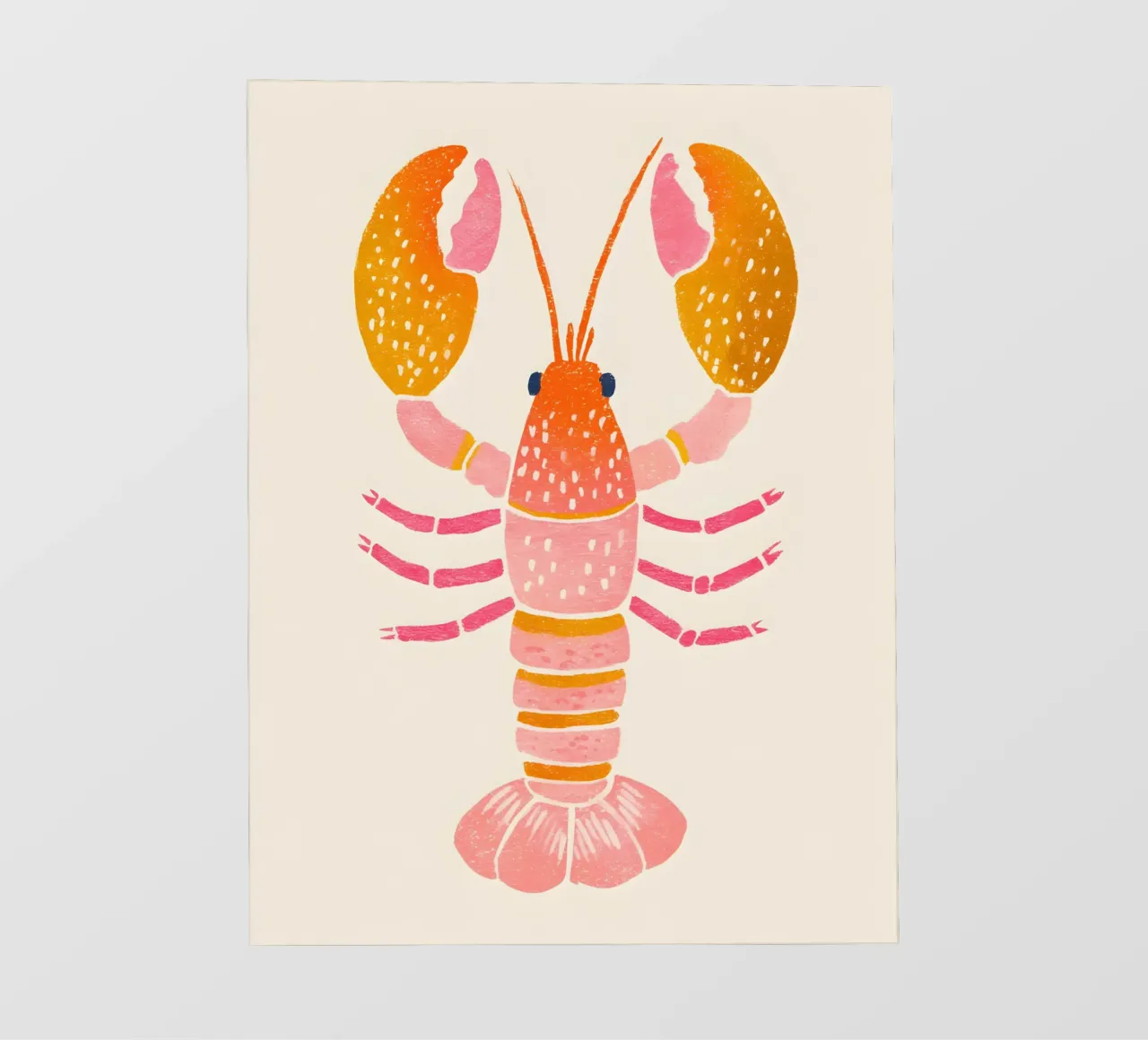 The Pastel Lobster pellicola backlit da Gypsy Galleria