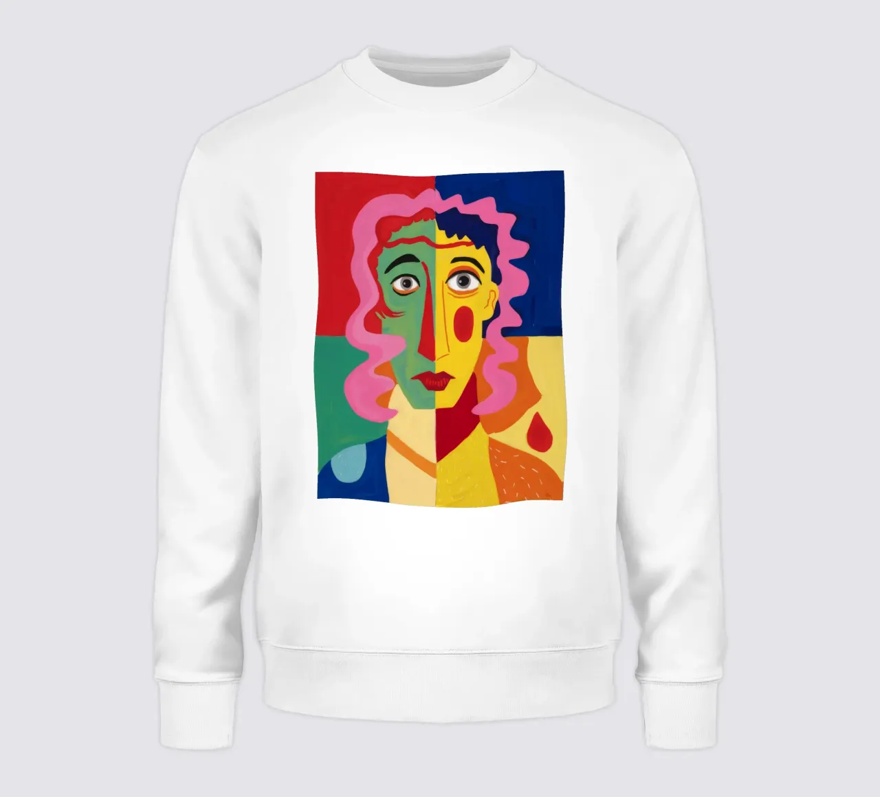 Cubist Visage Enigma sudadera de Pake Nebula
