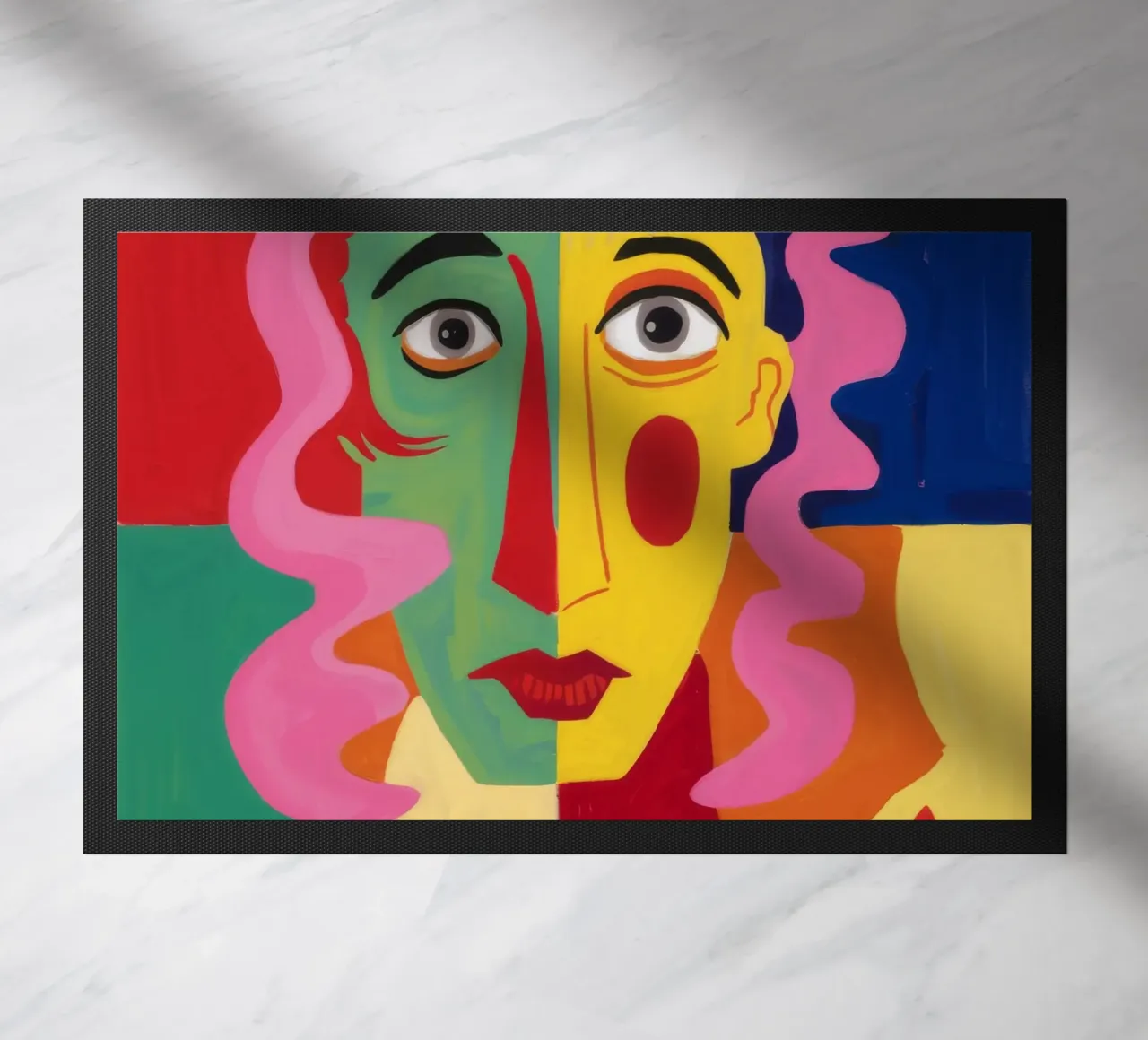 Visage Enigma cubista zerbino da Pake Nebula