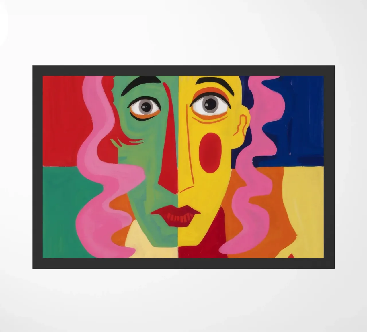 Visage Enigma cubista zerbino da Pake Nebula