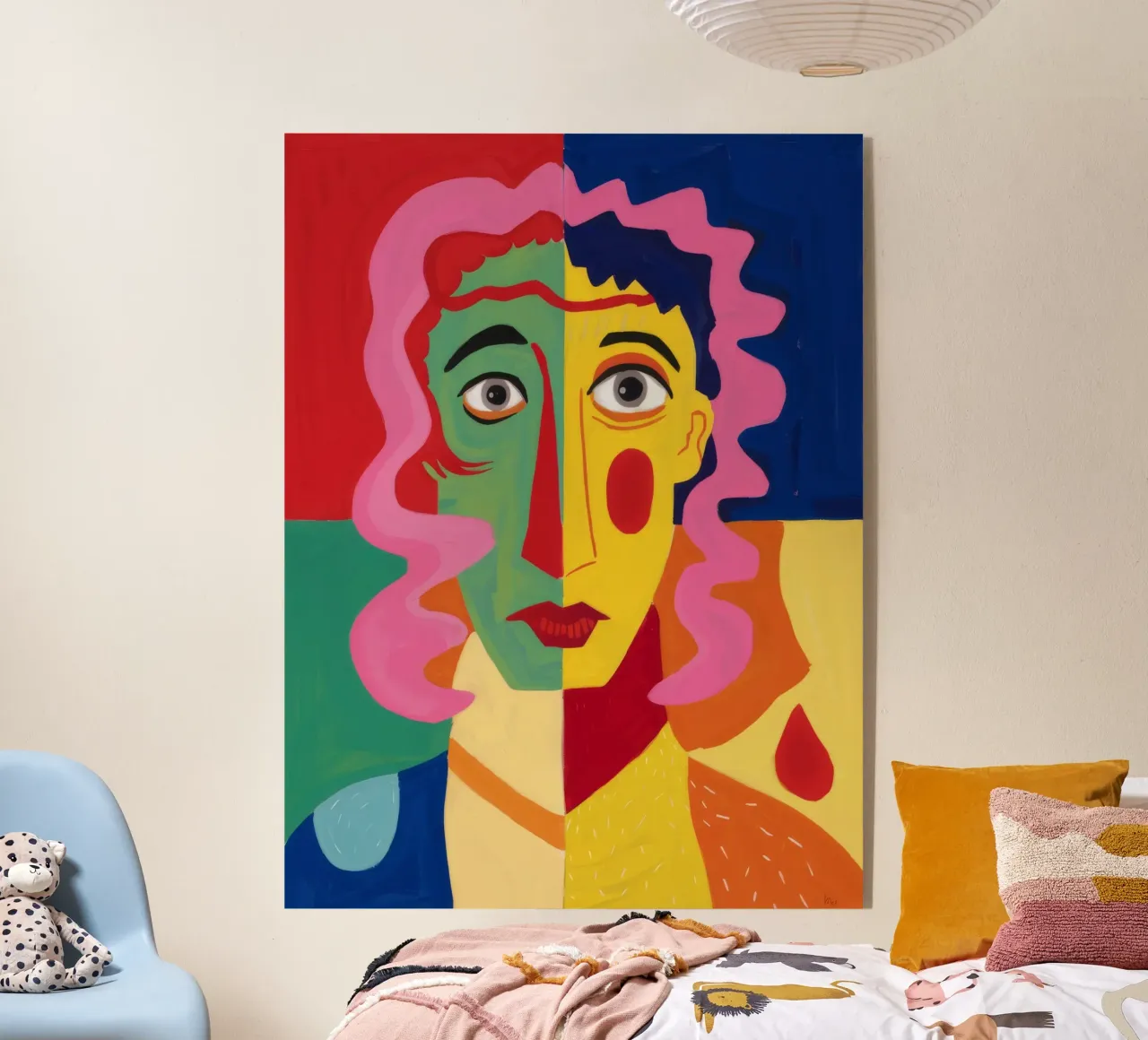 Cubist Visage Enigma metacrilato de Pake Nebula