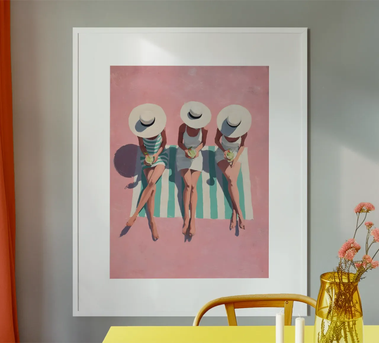 Summer Holiday poster with plastic frame by Gypsy Galleria