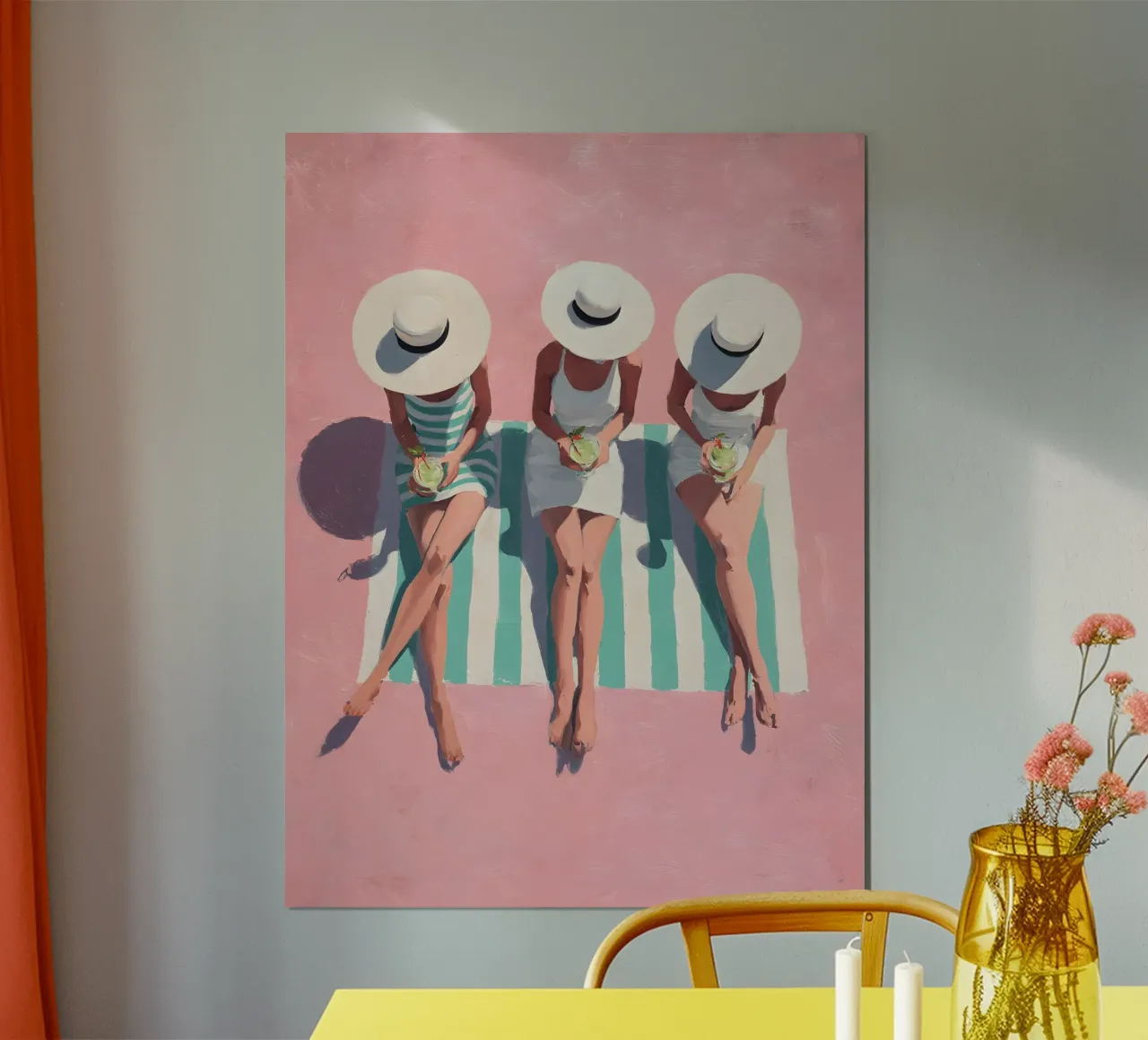 Summer Holiday poster with plastic frame by Gypsy Galleria