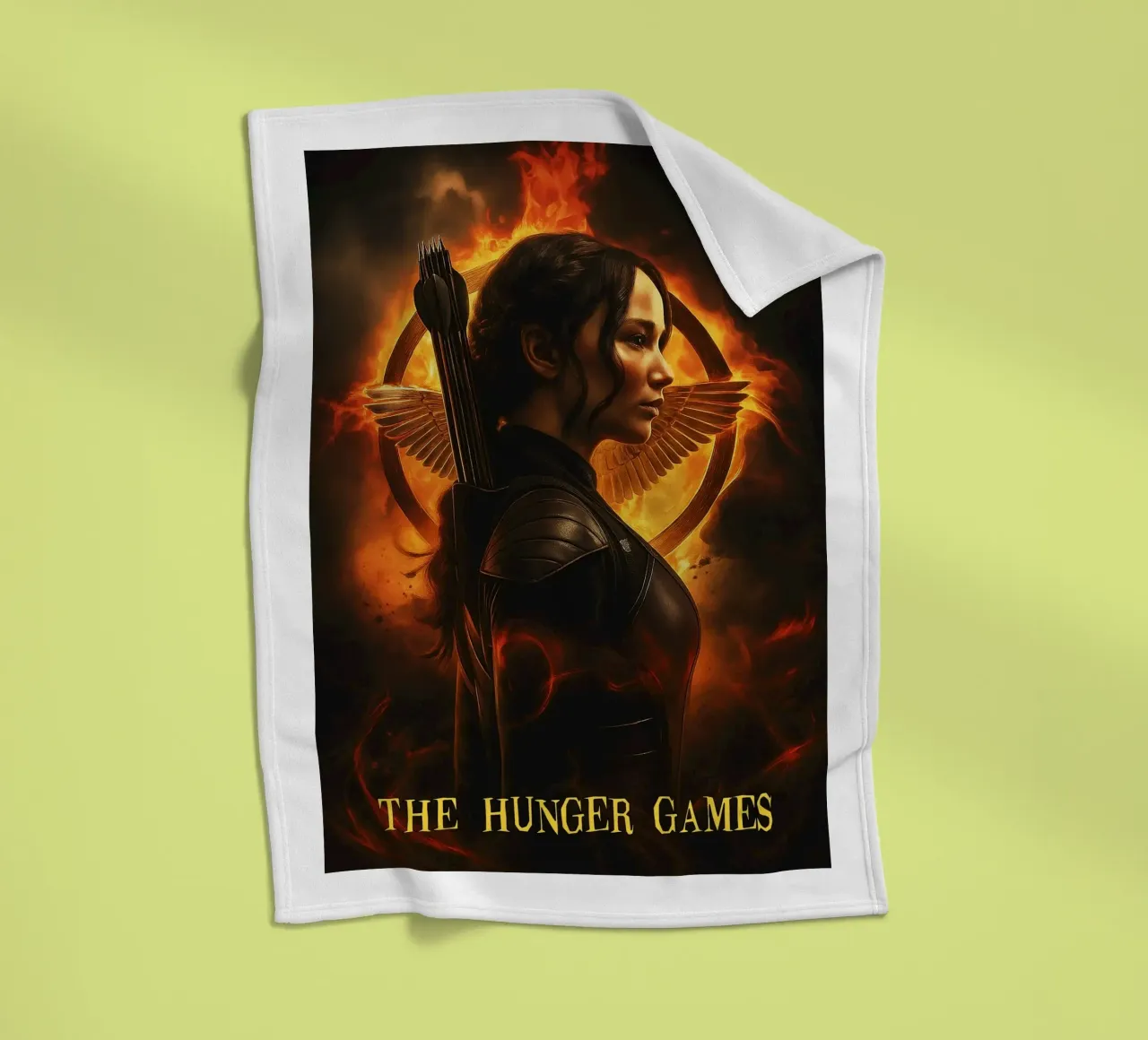 the hunger games movie art repainting coperta in pile da inaras