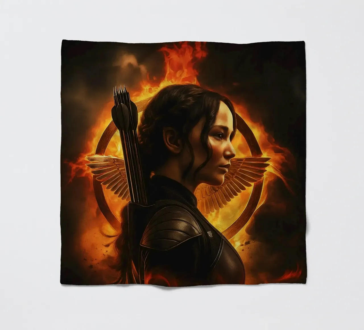 the hunger games movie art repainting coperta in pile da inaras
