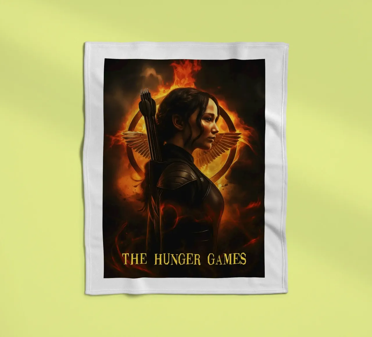 the hunger games movie art repainting coperta in pile da inaras