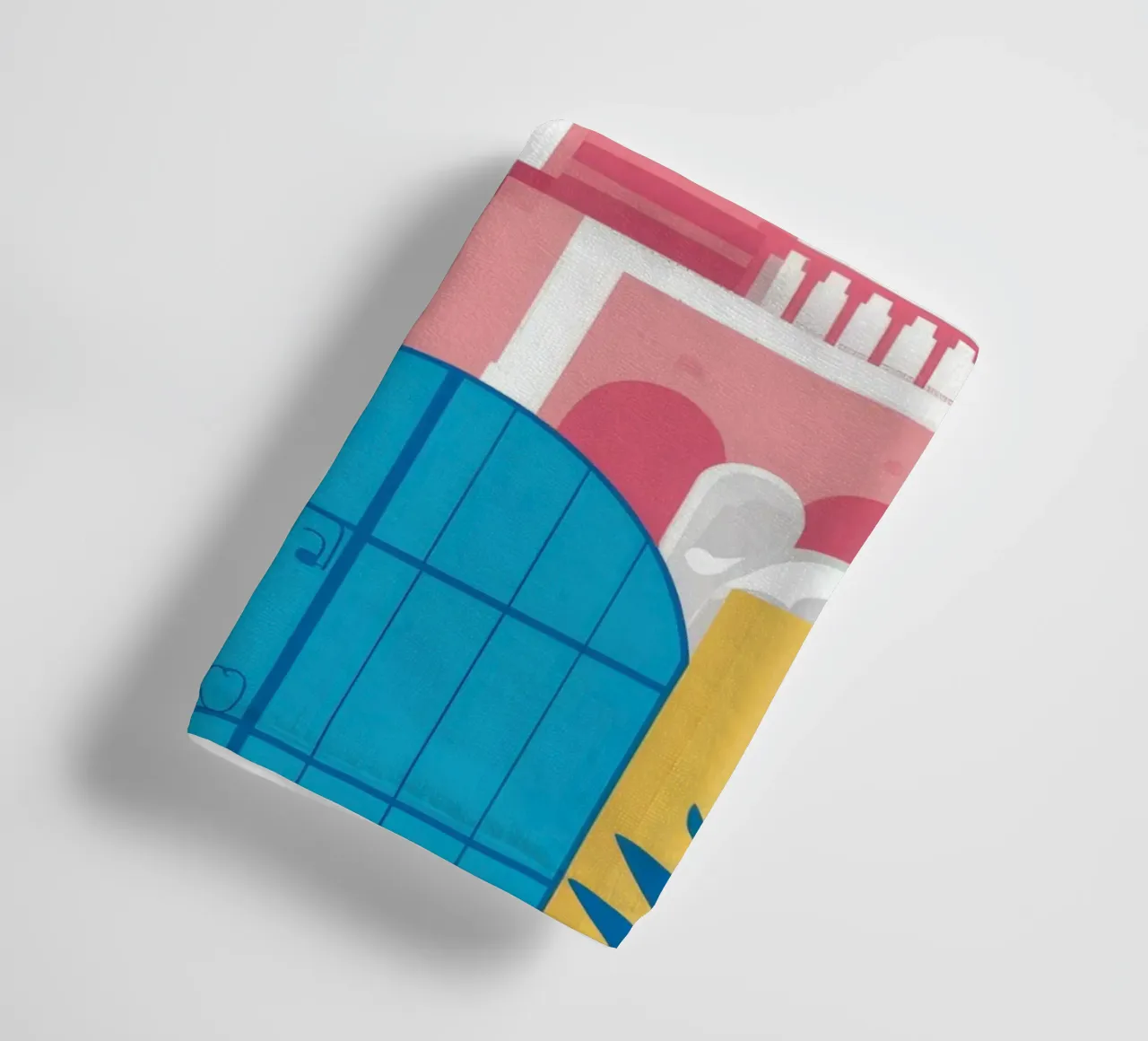 Santorini Blue Gateway asciugamano da bagno da Pake Nebula