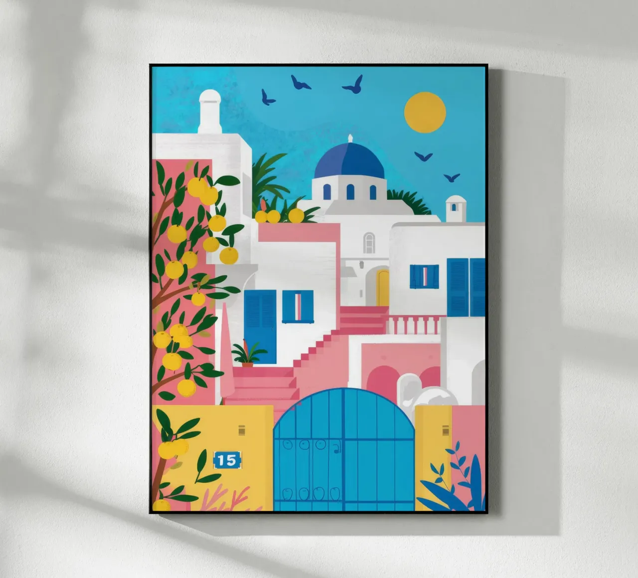 Santorini Blue Gateway plexiglass da Pake Nebula