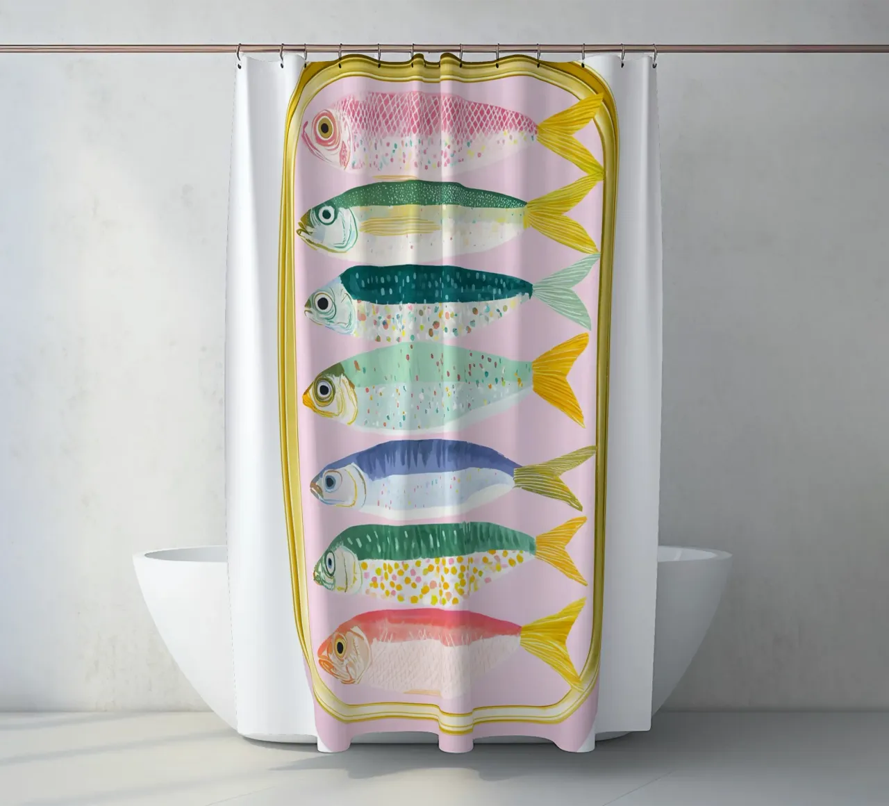 The Sardines Duschvorhang von Gypsy Galleria