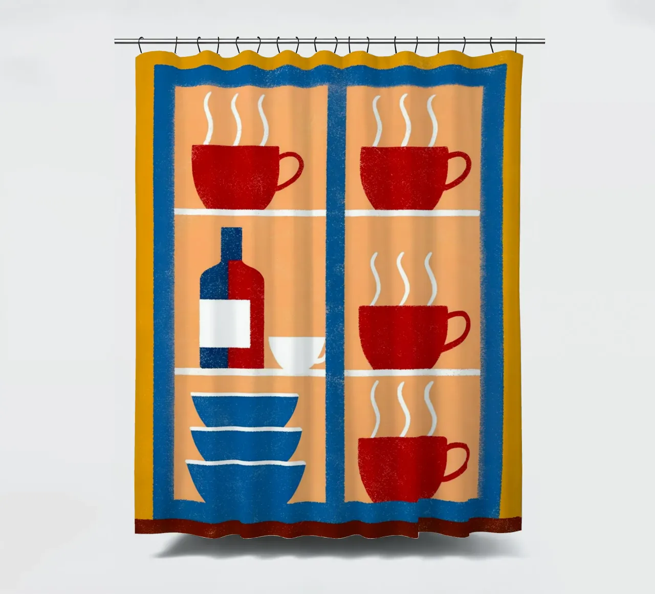 Glass Cabinet shower curtain by THE LATEST SHOP