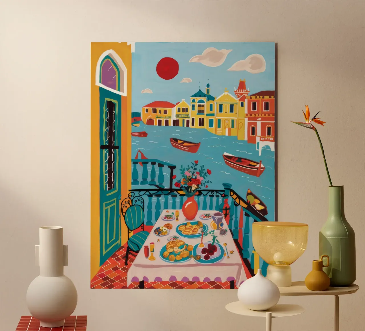 Balcone vista mare alluminio dibond da Pake Nebula