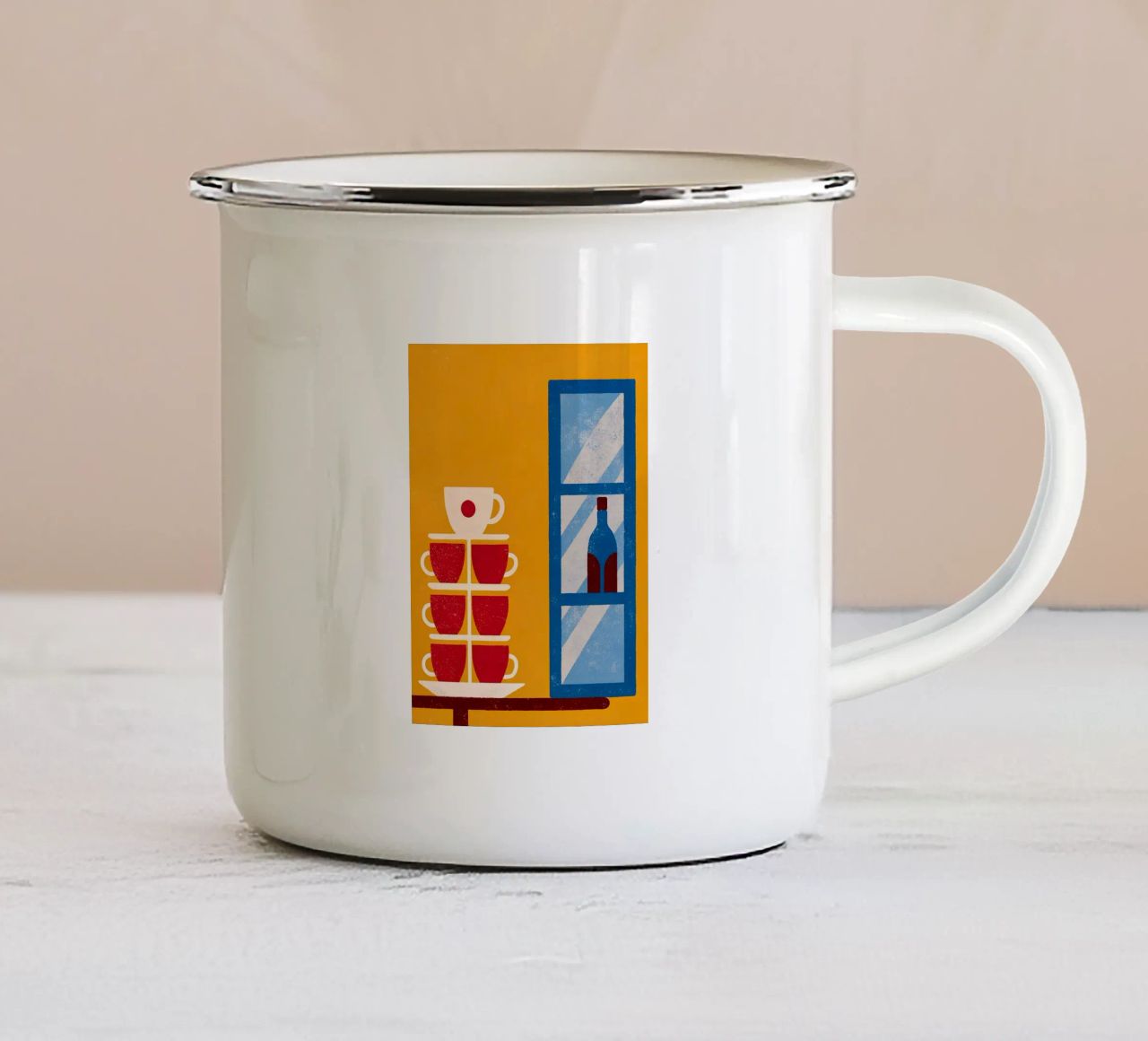 Vetrine e armadietti in vetro tazza in smalto da THE LATEST SHOP