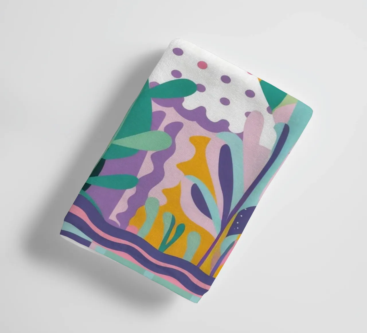 Paisaje onírico de follaje abstracto toalla de baño de Pake Nebula