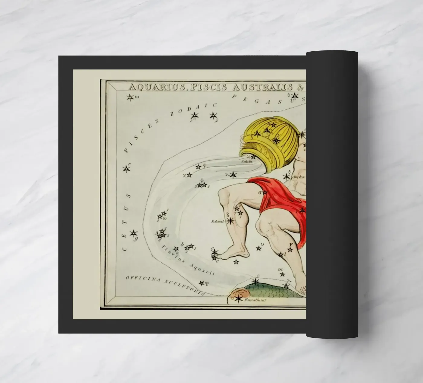 Aquarius doormat by Vintage by JUNIQE