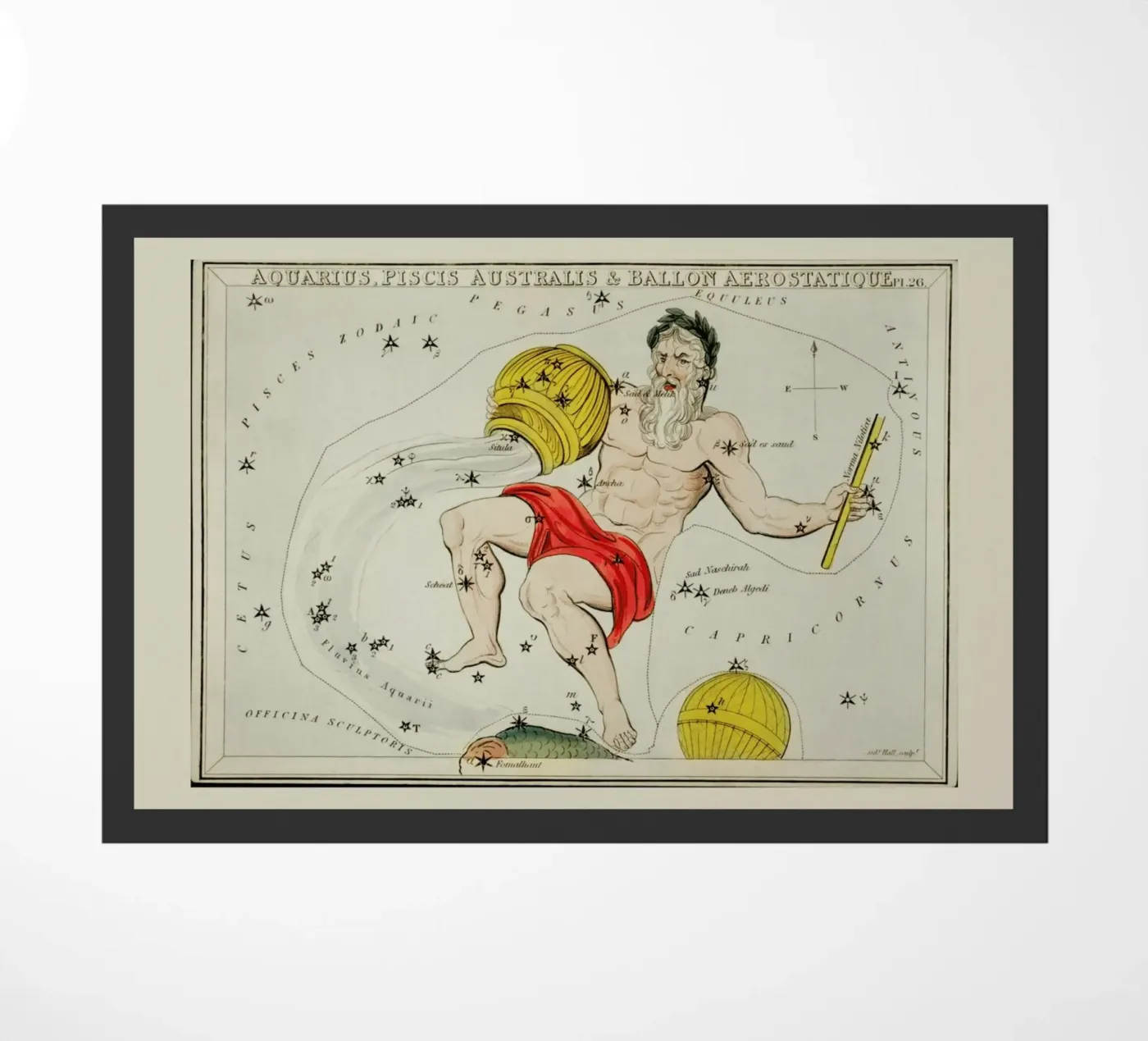 Aquarius doormat by Vintage by JUNIQE