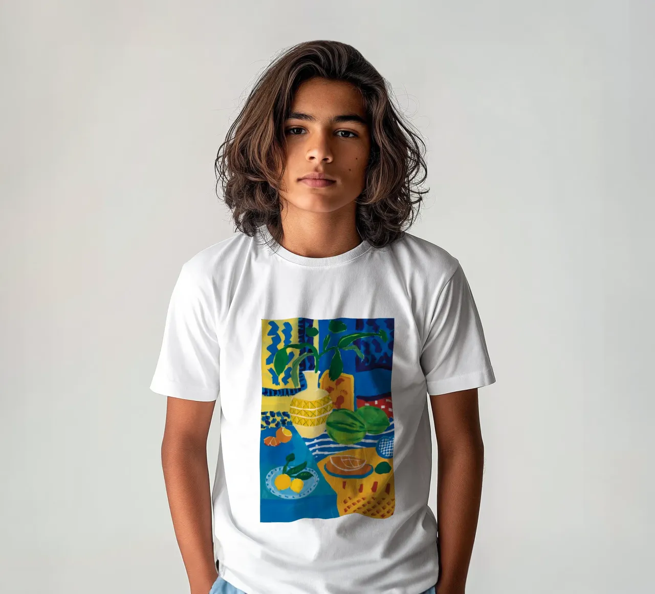 Azure Still Life Bounty kids t-shirt by Pake Nebula