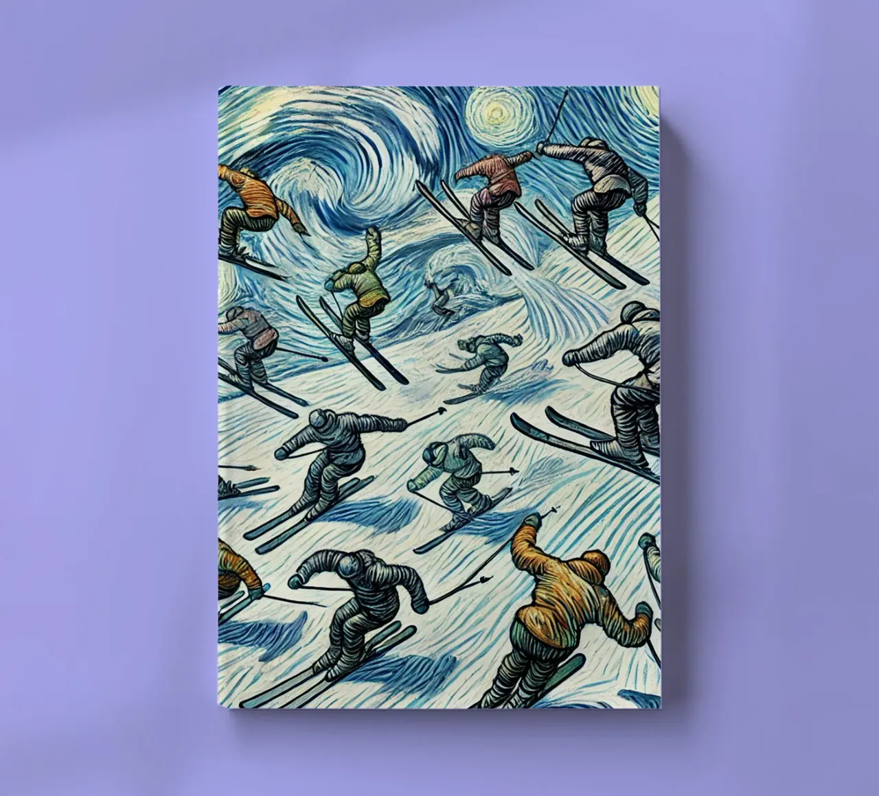 Alpine Anthill Skiing notebook by Vintage Van Gogh