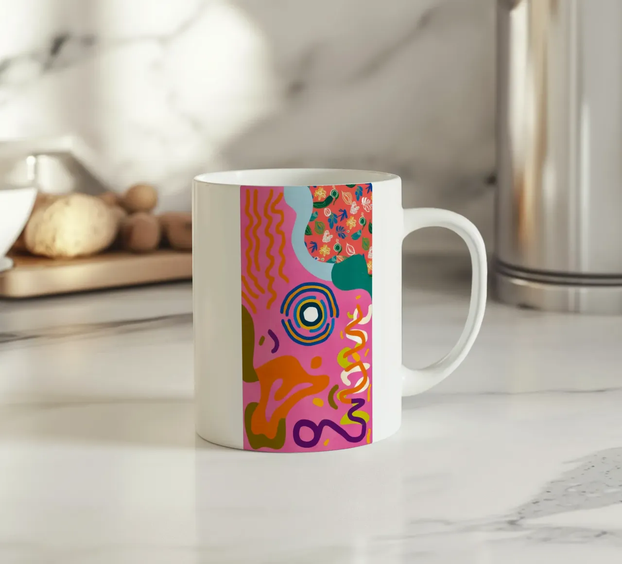 Symphonie de gribouillages ludiques mug en céramique de Pake Nebula