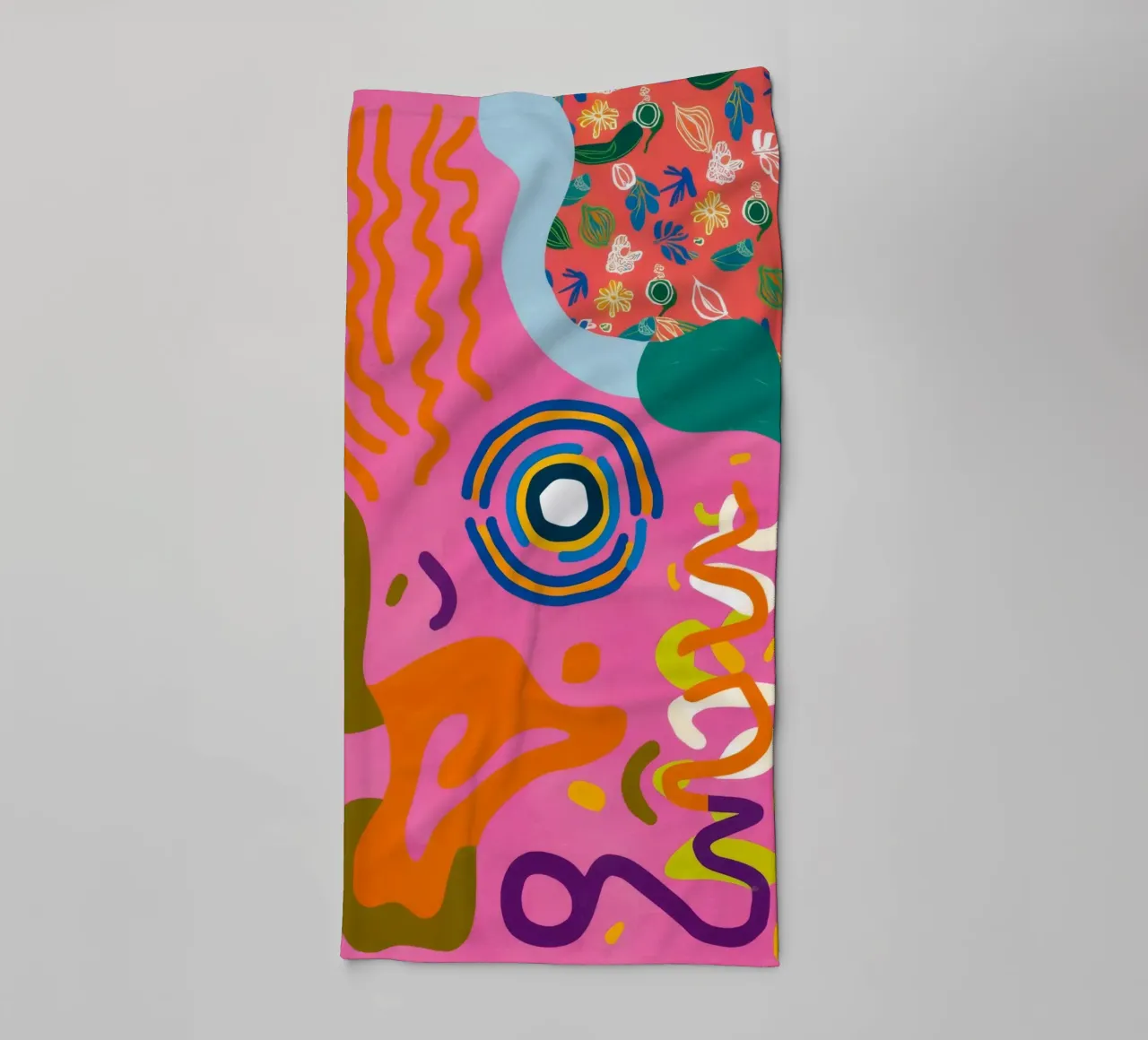 Speelse Krabbel Symfonie badhanddoek van Pake Nebula