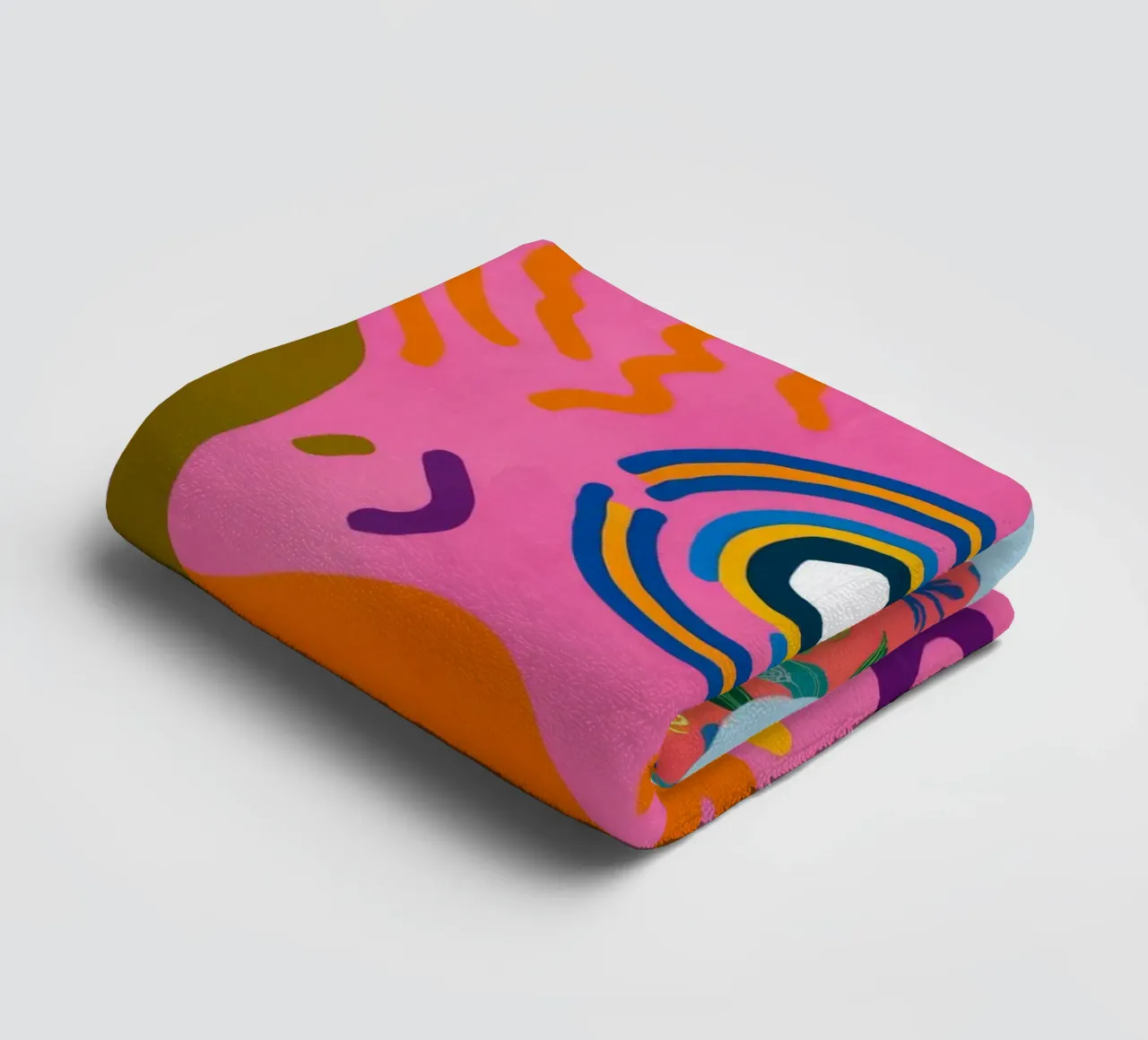 Speelse Krabbel Symfonie badhanddoek van Pake Nebula