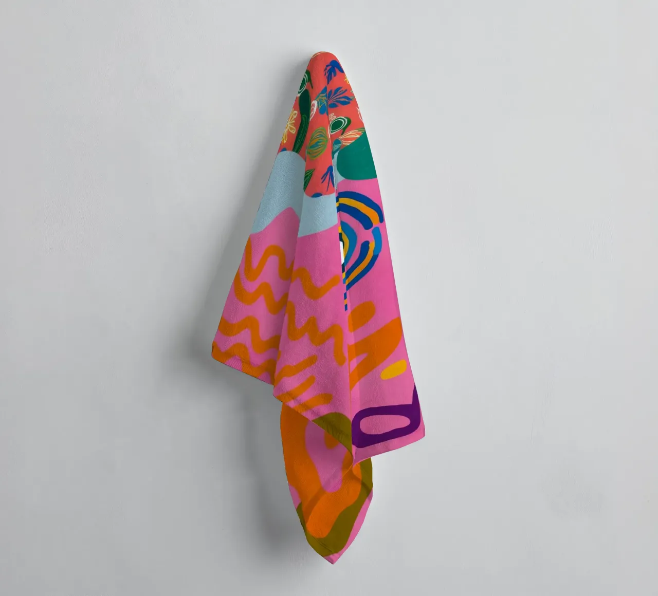 Speelse Krabbel Symfonie badhanddoek van Pake Nebula