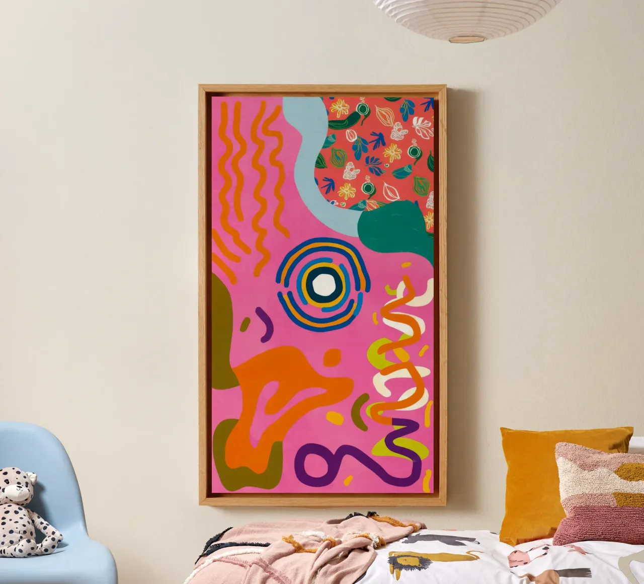 Speelse Krabbel Symfonie canvas van Pake Nebula