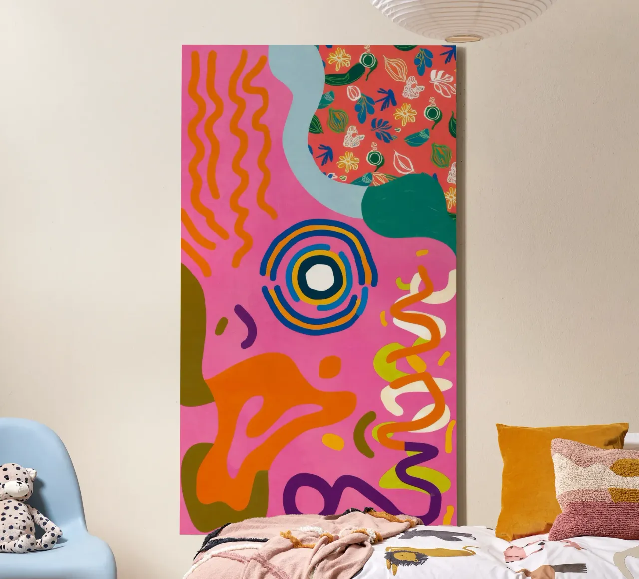 Speelse Krabbel Symfonie canvas van Pake Nebula