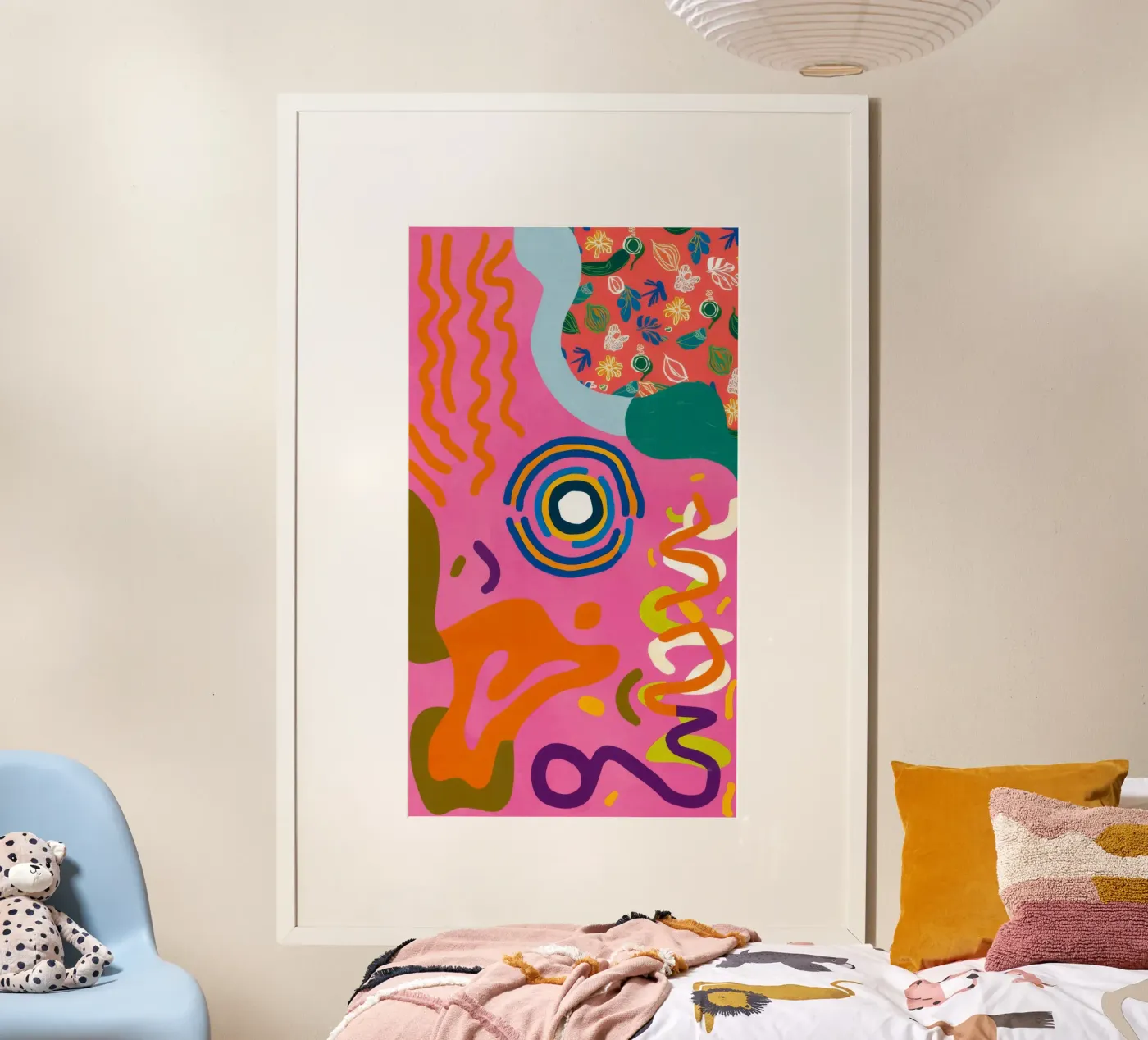 Playful Scribble Symphony poster by Pake Nebula