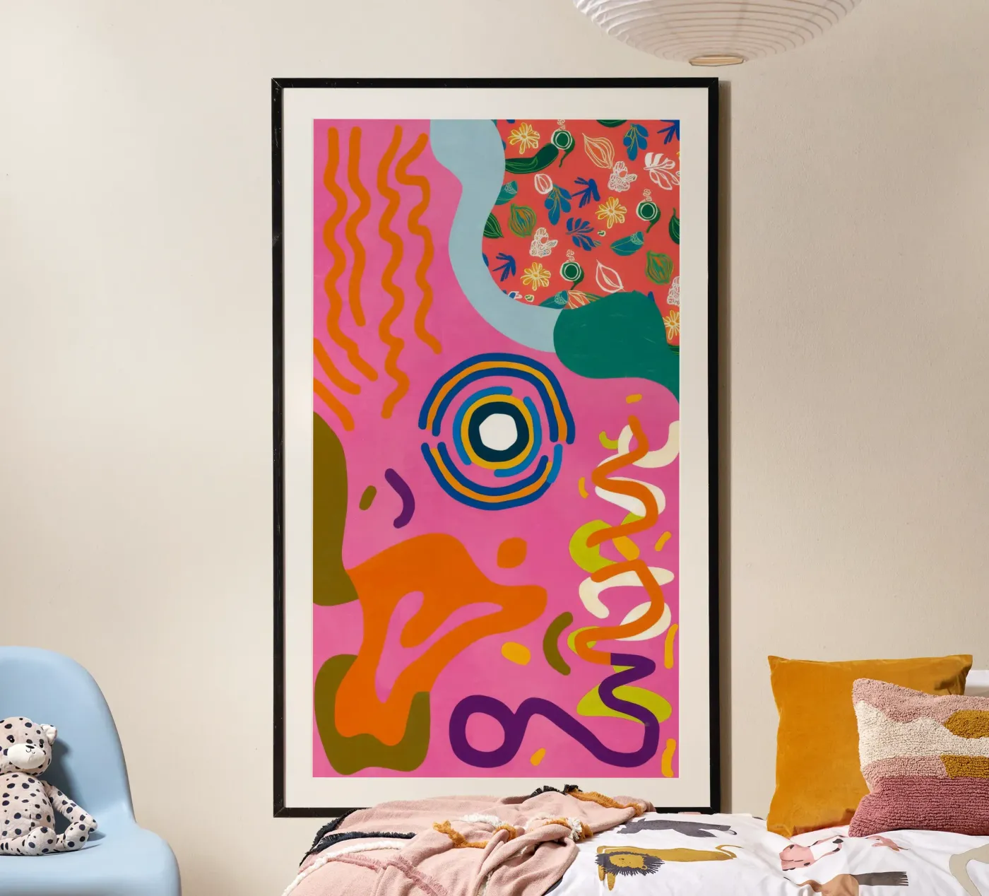 Playful Scribble Symphony poster by Pake Nebula