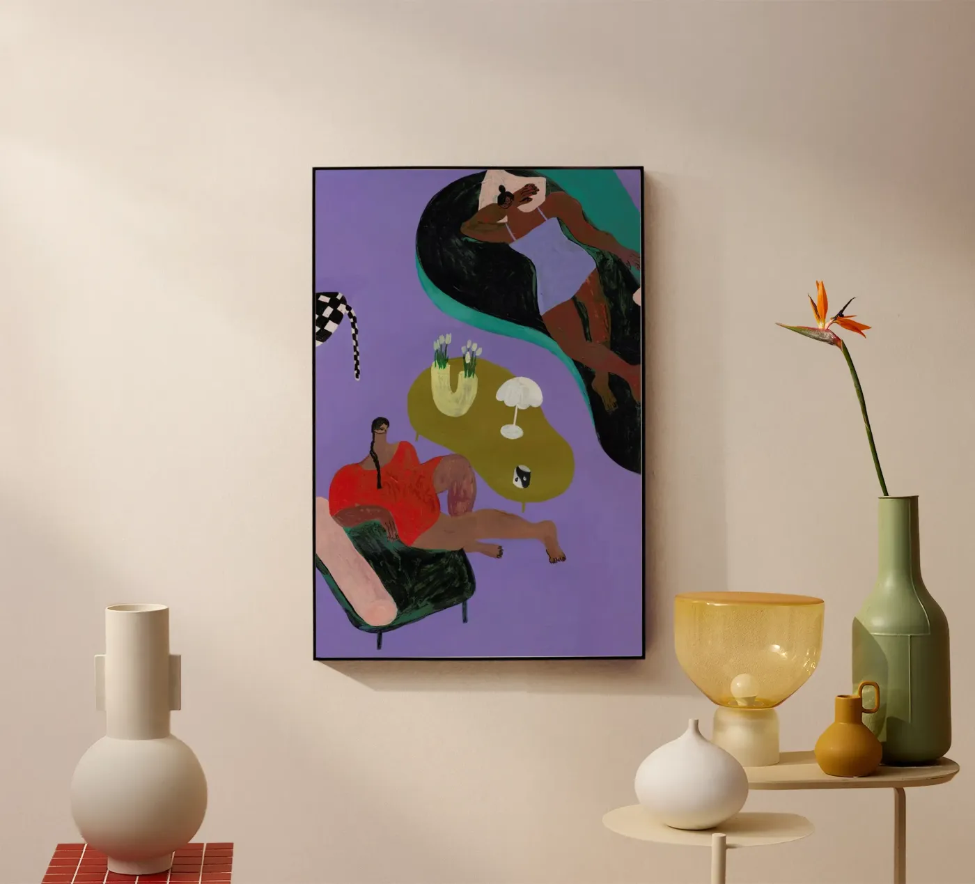 Living Room plexiglass da Nudes and Croissants