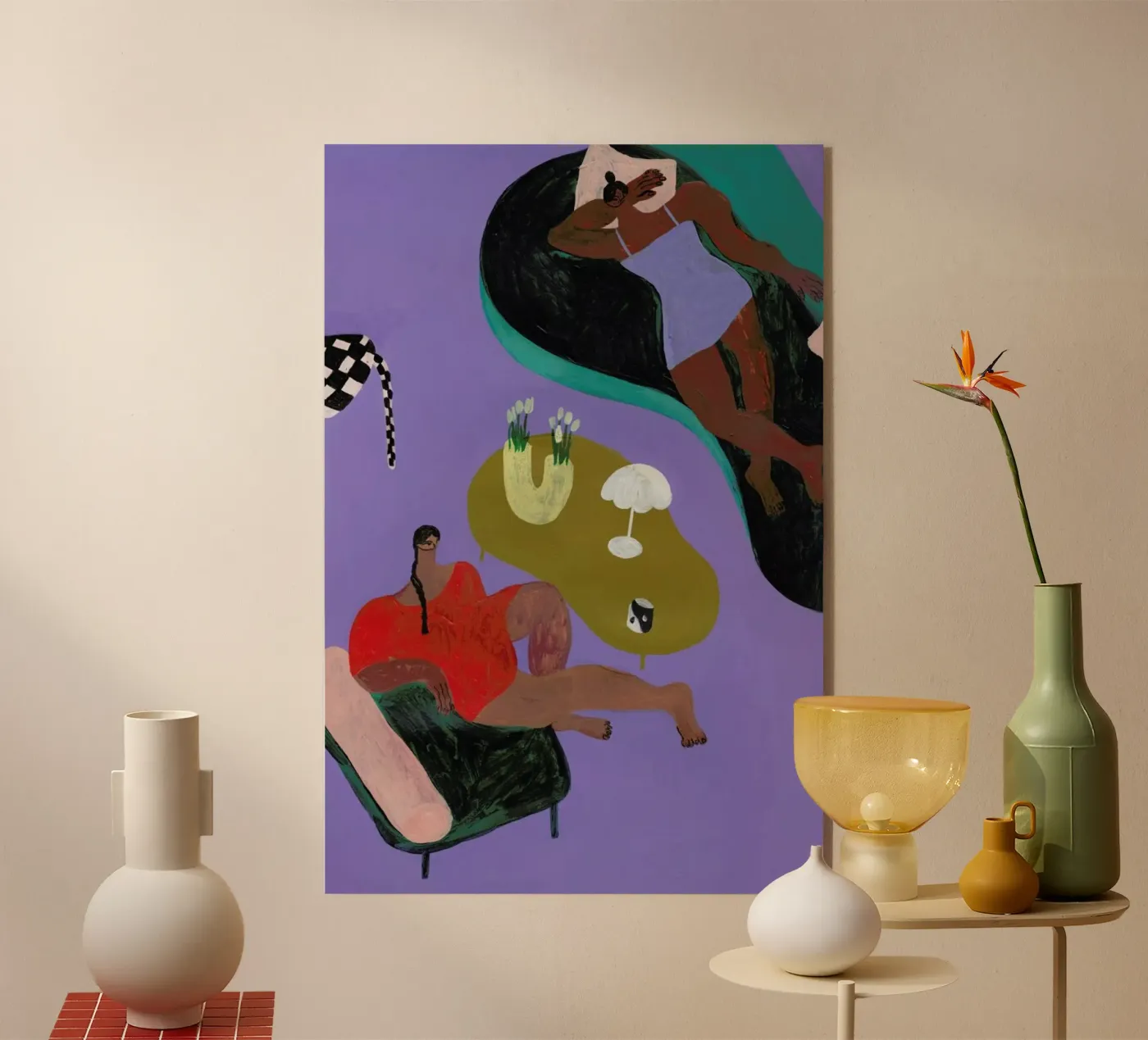 Living Room plexiglass da Nudes and Croissants