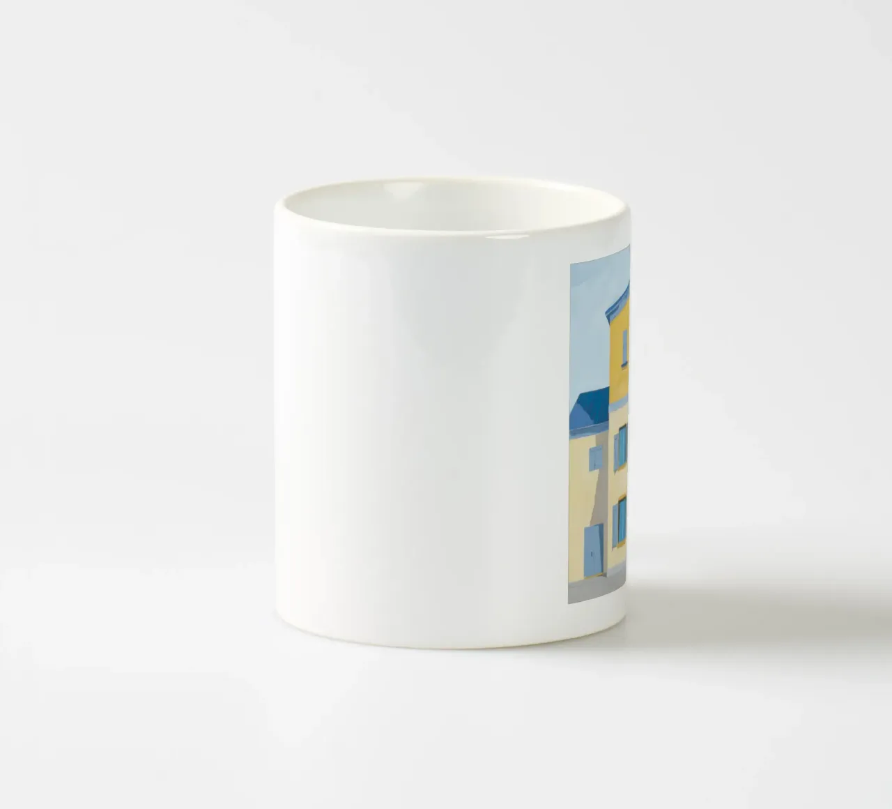 Charm per facciata in crema di burro tazza in ceramica da Pake Nebula